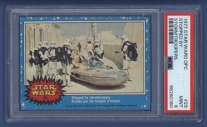 1977 OPC Star Wars 1st series #29 STOPPED BY STORMTROOPERS PSA 9 MT *NONE HIGHER