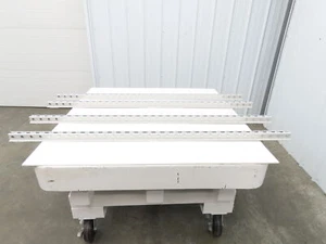 Muratec Skate Wheel Conveyor Pallet Flow Rail 60x1600mm Track 63" Lot of 4 - Picture 1 of 13