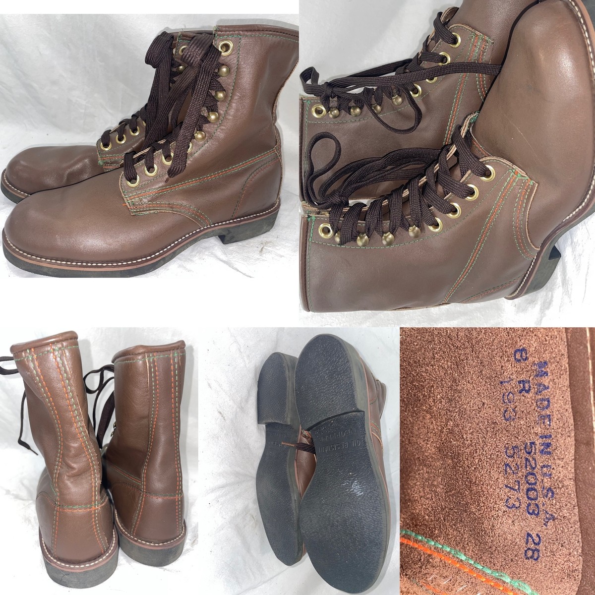 Brown US Shoe Size 8 Vintage Boots for Men for sale | eBay