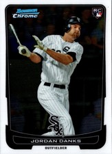 2012 Bowman Chrome Jordan Danks #25 Chicago White Sox Baseball Card