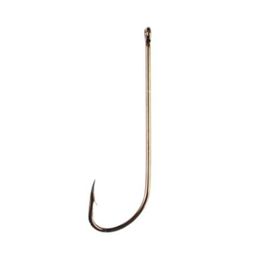 Eagle Claw Long Shank Fishing Hook Size 2 Forged 2X Long Plain Shank - 072AH-2 - Picture 1 of 1