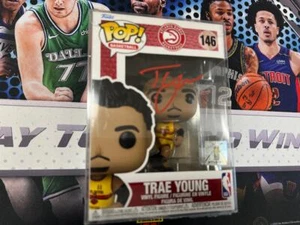 Beckett Authentic Trae Young Autograph Atlanta Hawks Funko Pop # 146  - Picture 1 of 2