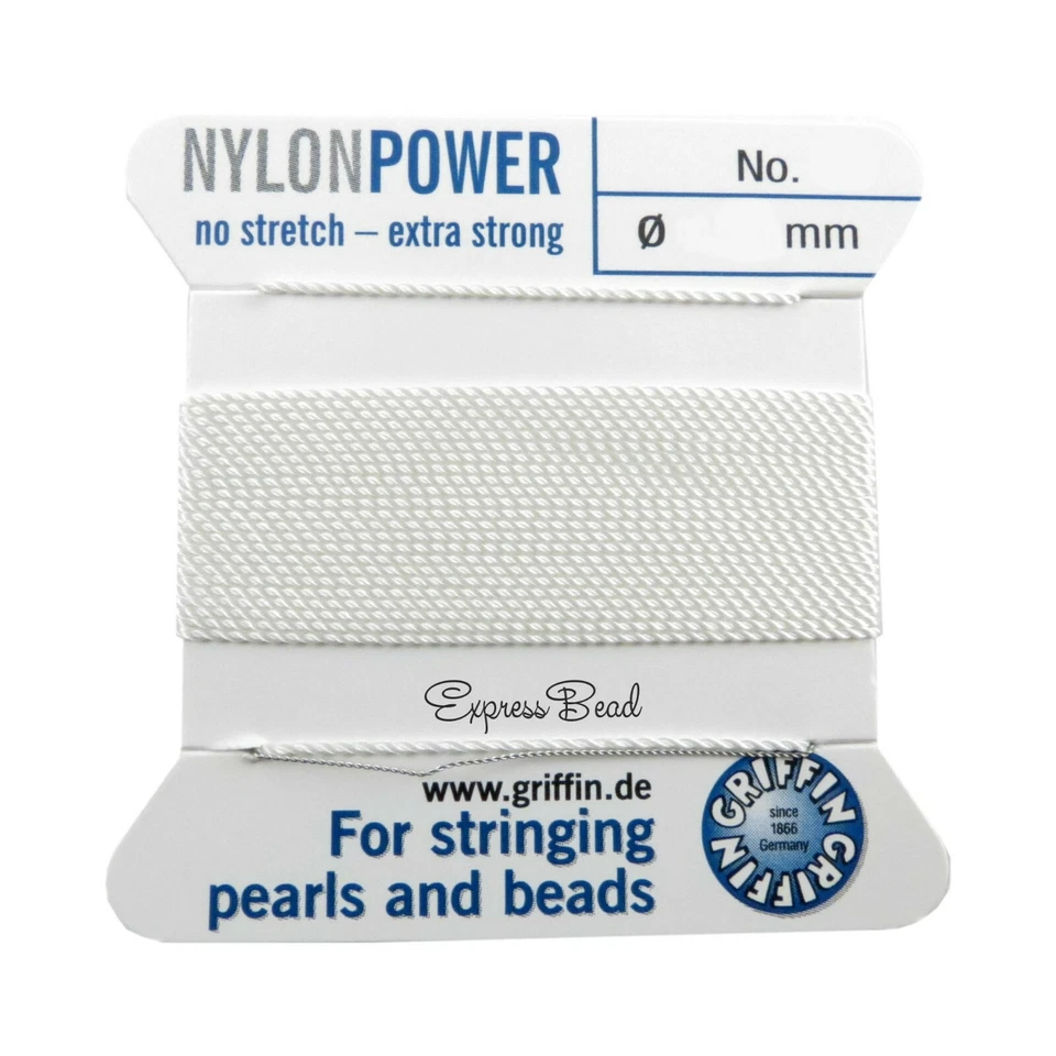 Griffin Nylon Polyamid Pearl Bead Stringing Cord Thread Size #2 0.45mm Jewelry