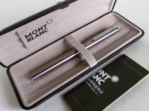 Montblanc Penna Stilografica Linea Slim Pennino Acciaio - Foto 1 di 13