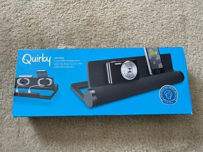 Quirky Converge 4-port USB Charging Station Black PCVG3-BK01 - Image 1 of 4