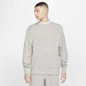 Nike Sportswear Heavyweight Classic Crew Men's Sweatshirt, DA0021, Gray, 2XL - Picture 1 of 4