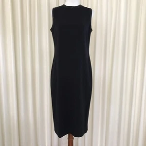 Lauren Ralph Lauren Dress Sheath Black Beads Sleeveless Womens Cocktail Party 4 - Picture 1 of 8