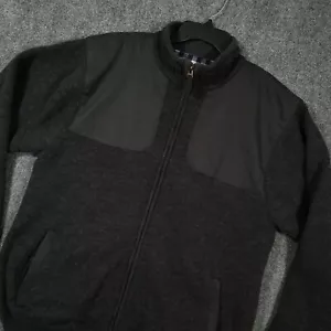 Orvis Giacca da Tiro Lana Uomo Media Nera Foderata Bomber Maglione Caccia - Foto 1 di 10
