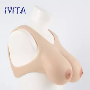 D Tasse Silikon Brustformen halber Körper Brüste Weste Stil Drag-Queen - Bild 1 von 12