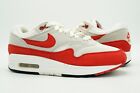 NIKE AIR MAX 1 USED SIZE 5 ANNIVERSARY WHITE RED GREY BLACK 908375 103