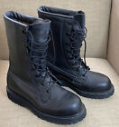 Vibram Combat Motorcycle Boots Military Black Leather Army Men 5R (READ!)