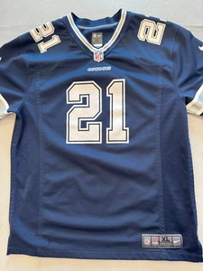 Dallas Cowboy's Jersey Teen XL 18-20 Nike #21 Ezekiel Elliot NFL Football Mesh - Picture 1 of 6