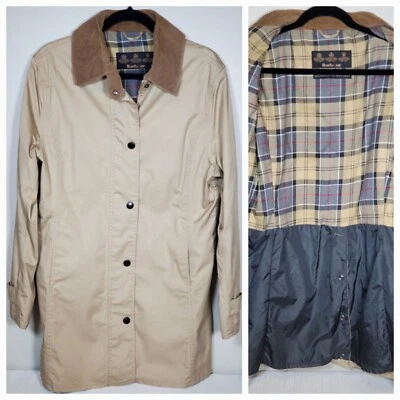 Barbour Lightweight Newmarket Jacket Waterproof Lined Trench Coat Women's US 10 - Image 1 of 4