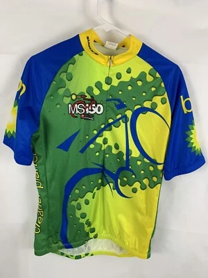 Camiseta de ciclismo Sugoi para hombre MS150 Ohio verde amarillo grande Pepsi Coke Gatorade Foto 1 de 4