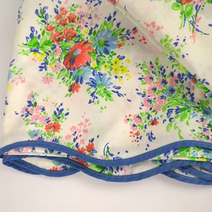 Set lenzuola gemelle vintage anni 70 Wamsutta D. Porthault Les Fleurs piatte e cuscini - Foto 1 di 9