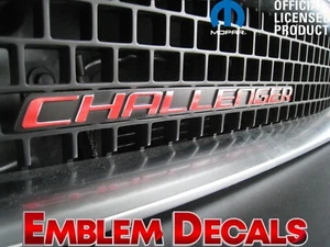 Dodge Challenger Grill Emblem Decal 2008 2009 2010 2011 2012 2013 2014 - Picture 1 of 61