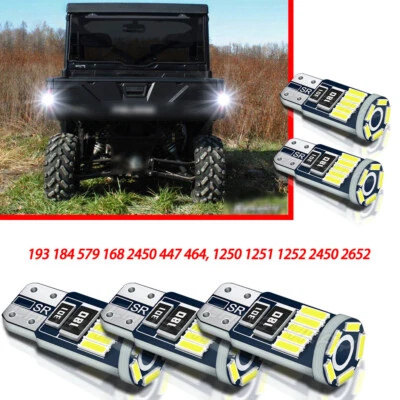5 Super Bright 194 LED TailLight Bulbs for Polaris 1991 Trail Boss 350L 2X4 4x4 - Imagem 1 de 4