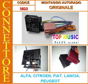 PEUGEOT PARTNER dal 2008 - CONNETTORE PER MONTAGGIO AUTORADIO ORIGINALI - Foto 1 di 8