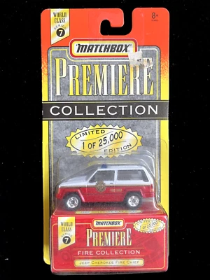 Matchbox Premiere Collection Series 7- Jeep Cherokee Fire Chief - New in package - Image 1 of 3
