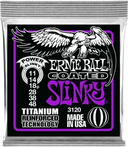 ERNIE BALL 3120 POWER SLINKY RPS COATED - JEU CORDES GUITARE ELECTRIQUE 11-48 - Picture 1 of 2