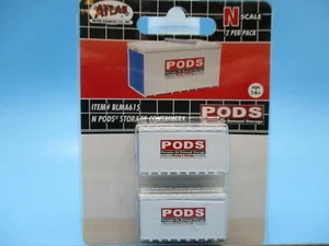 CONTENEDORES DE ALMACENAMIENTO ""PODS"" ESCALA N BLMA/ATLAS - 2 POR PAQUETE - Imagen 1 de 1