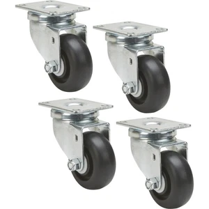 Ironton 3 pulgadas Ruedas giratorias de poliolefina sin marcas, paquete de 4, 1000 lb. - Imagen 1 de 2