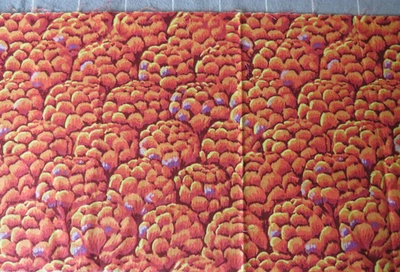 KAFFE FASSETT ARTICHOKES ORANGE GP07  10” X WOF original issue - Image 1 of 3