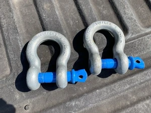 Screw Pin Anchor Shackle 8.5 Ton Capacity WLL 8 1/2T - LOT OF 2 - Picture 1 of 1