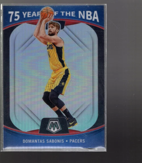 2021-22 Panini 75 Years of the NBA Prizms Silver #85 Domantas Sabonis Mosaic  - Image 1 of 2
