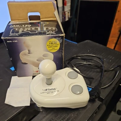 Saitek Megastick III MX-130 vintage joystick/controller (15 pin connector) - Image 1 of 4