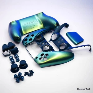 Sony PS5 Controller Parts Shell Casing Touchpad Buttons Chroma Indigo Pearl Teal - Picture 1 of 13