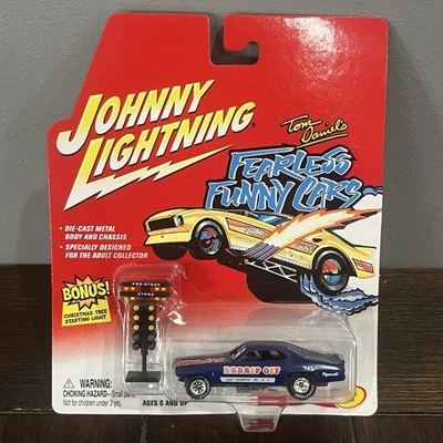 Johnny Lightning Tom Daniels Fearless Funny Cars Desgarrar Plymouth Azul Diecast Foto 1 de 4