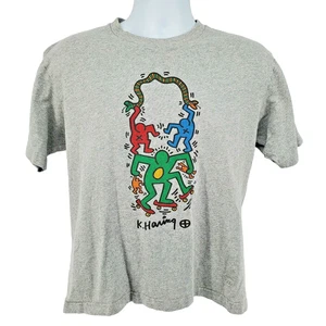 Uniqlo SPRZ NY Keith Haring Graphic T-Shirt Grau Herren S Street Art Tee - Bild 1 von 7