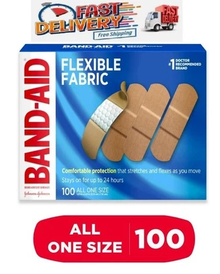 Band-Aid Brand Flexible Fabric Adhesive Bandages, 100 Count - Image 1 of 4