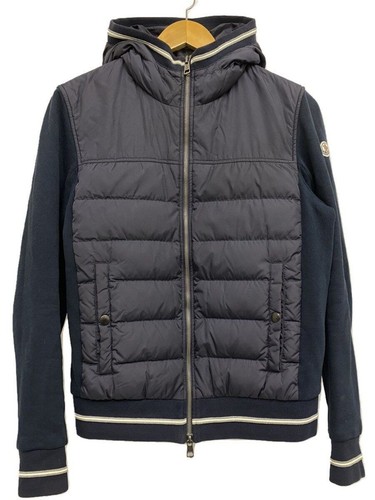 MONCLER altra giacca M nylon navy tinta unita usata