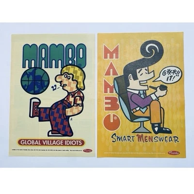 Mambo Vintage Surfwear Poster Lot Original 1990s Surf Rare Print Ad Bundle - image 1 of 4