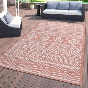 Rugshop Out Door Rugs Distressed Geometric Bohemian Indoor Outdoor Rug Patio Rug - Picture 1 of 23