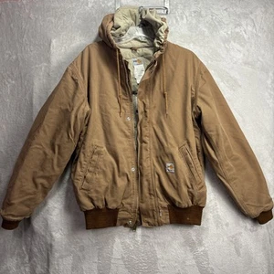 Chaqueta Carhartt FR Para Hombres Mediana Marrón EE. UU. Golpeada Algunos Usos Edredón Forrado WFRJ130 - Imagen 1 de 8