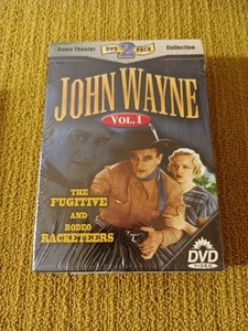 New John Wayne Vol. 1 The Fugitive And The Rodeo Racketeers DVD 2 Pack Sealed - Picture 1 of 3