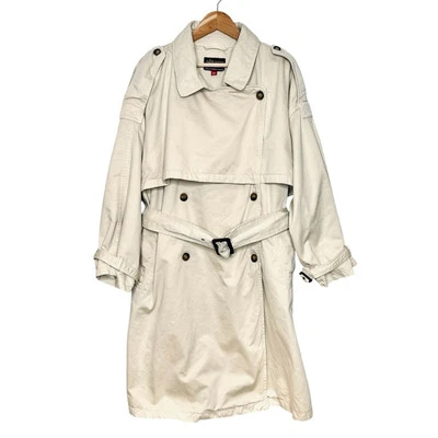 Gabardina de algodón para hombre Alpha Industries talla mediana tostada caqui con cinturón pesado Foto 1 de 4