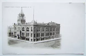 ANTIQUE UNDIVIDED POSTCARD GREETINGS FROM FARGO NORTH DAKOTA N.D. - Picture 1 of 2