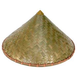 Gorra de bambú tejida para peces sombrero parasol de pesca sombrero japonés cono de bambú gorra tejida - Imagen 1 de 12