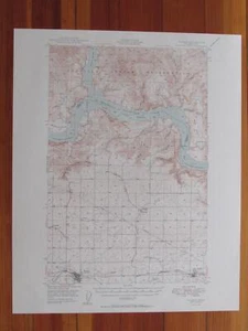 Wilbur Washington 1950 Original Vintage USGS Topo Map - Picture 1 of 1