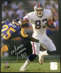 ODESSA TURNER SIGNED NY NEW YORK GIANTS 8x10 PHOTO ~COA - Picture 1 of 2