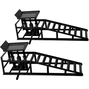Hydraulic Car Ramps 5T 11000lbs Low Profile Heavy Duty Truck Car Lift Red 2 Pack - Picture 1 of 24