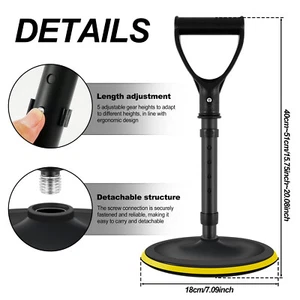 Adjustable Mobility Aid Tool 5 Height Levels Standing Aid Device Stable paliW - Picture 1 of 11