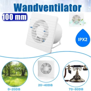 100mm Abluft / Zuluft Grow Lüfter Ventilator für Grow Box Zelt Schrank Einbau - Bild 1 von 18
