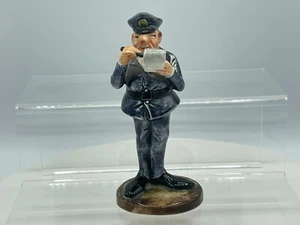 Rare Vintage Len Norris-Sal Japan Glazed Porcelain Policeman Cartoon Figurine 5" - Picture 1 of 5