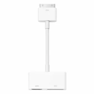 OEM Apple 30-Pin Digital AV Adapter White MD098AM/A HDMI-compatible iPhone 4/4s - Picture 1 of 3