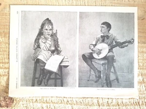 KRITISCHES PUBLIKUM/TALENTIERTER DARSTELLER. 1885 HARPER'S 11" x 8" GRAVURDRUCK * 85 - Bild 1 von 3